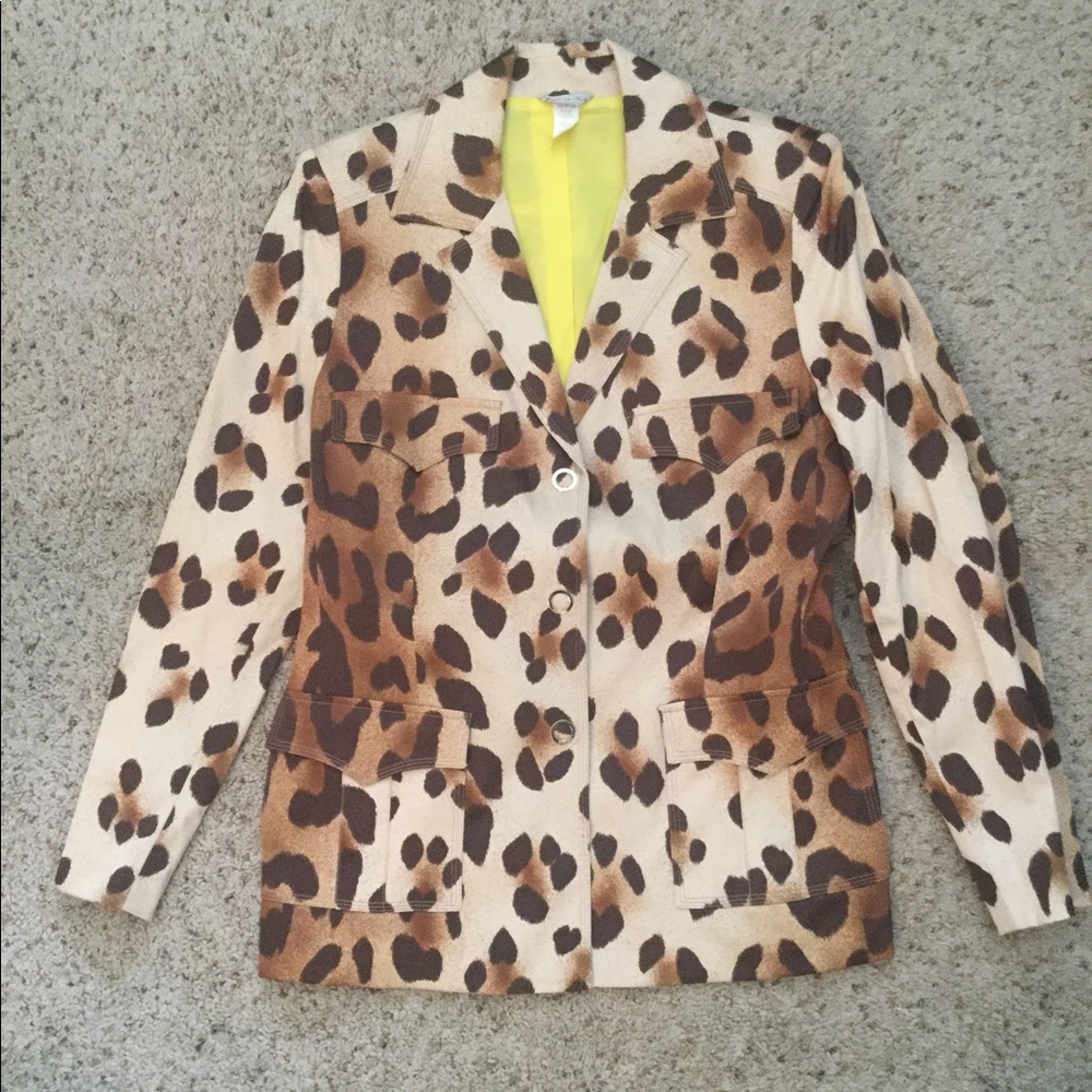 GIANNI VERSACE COUTURE CHEETAH LEOPARD JACKET BLAZER, NEW - Picture 2 of 13